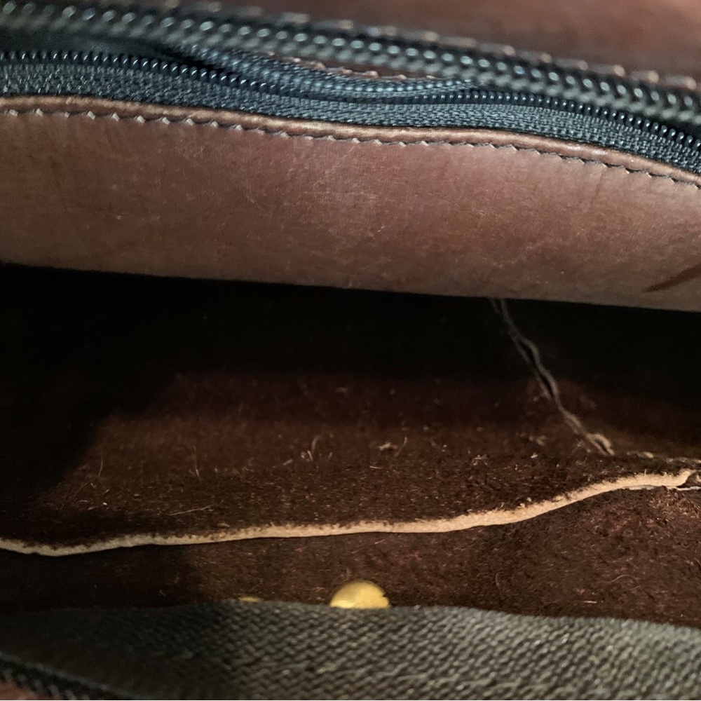 Very Unique #Brown Leather Bag - Picture 5 of 8